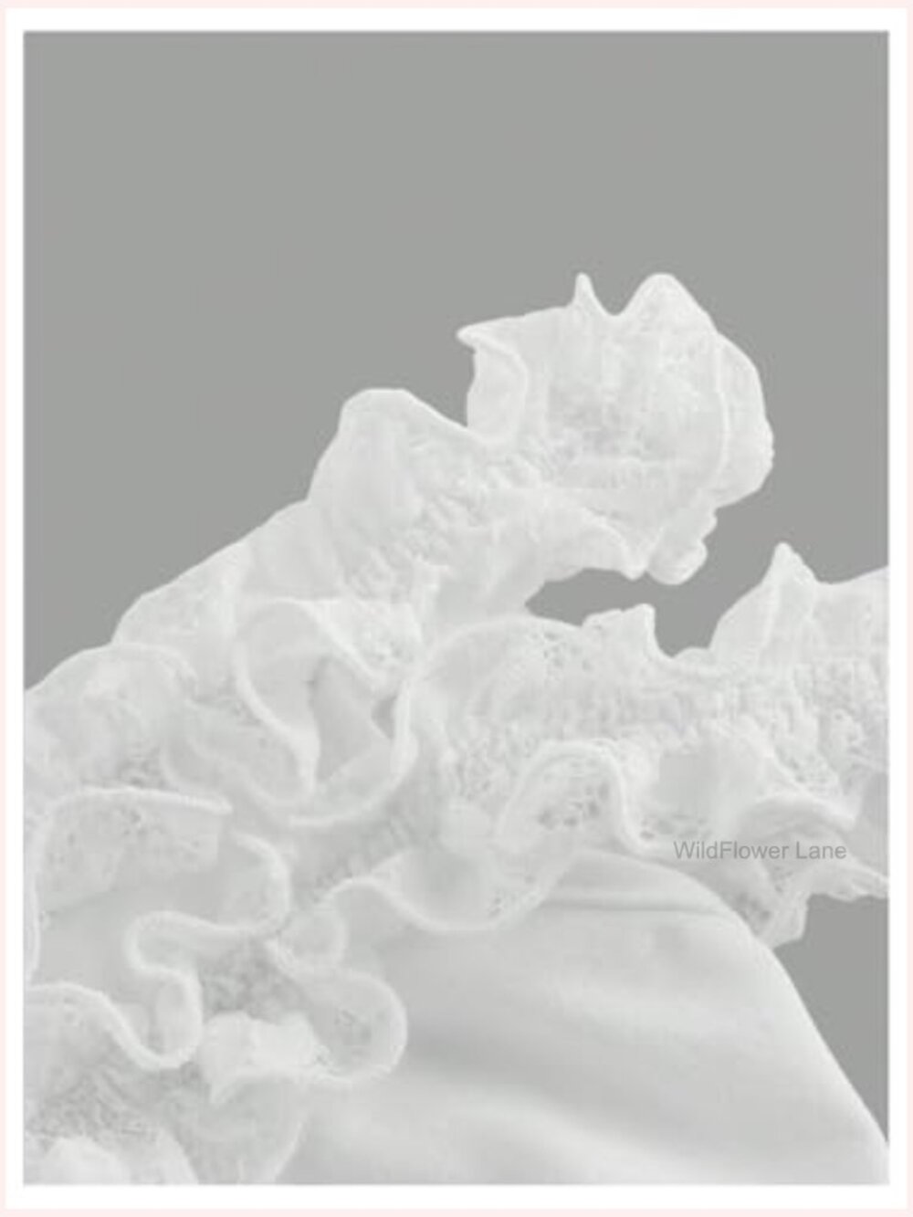 Off Shoulder Lace Up Asymmetrical Ruffle Hem Flowy Blouse - Picture 5 of 5